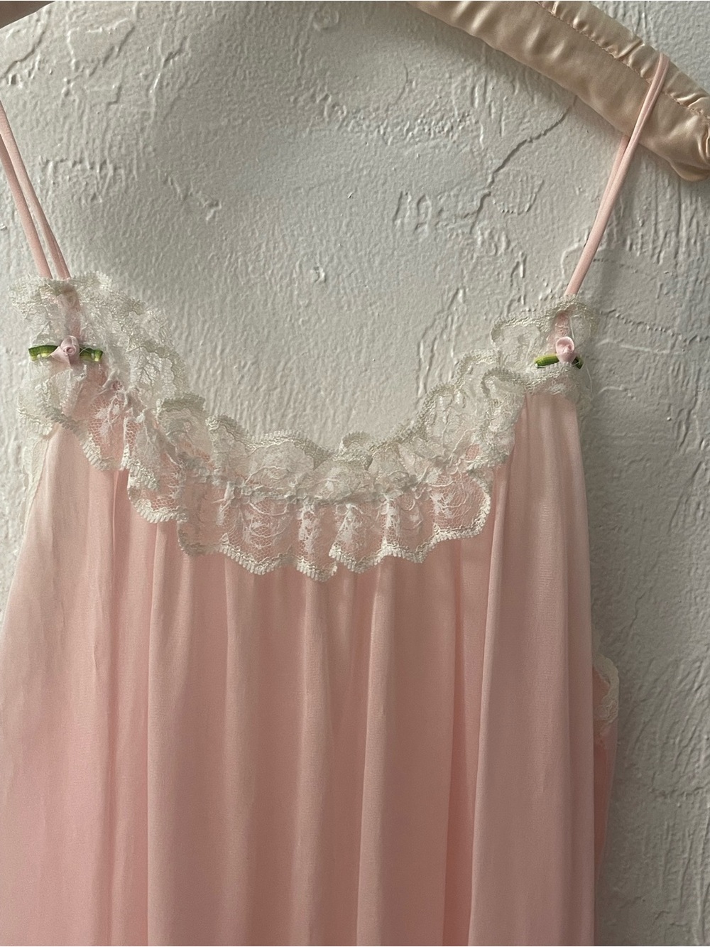 Vintage Lace Peignoir & Nightgown lace Inner Most Sears, maybe 1960s or 1970s. - Picture 9 of 12